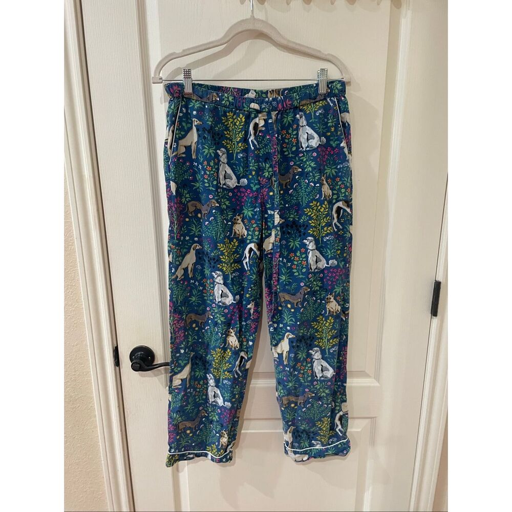 Printfresh blue "Must Love Dogs" cotton pajama pants Small
